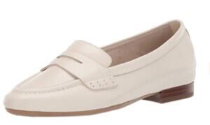 AEROSOLES 'Map Out' Women's 7.5M Bone Beige Penny Loafer Comfort Flat Neutral